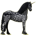 Licorne de selle Noir