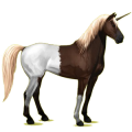 Licorne de selle Mustang Rouan