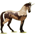 Licorne de selle Alezan