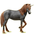 Licorne de selle Camargue Gris Pommelé
