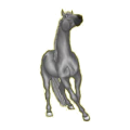 Cheval de selle Selle Français Bai Brûlé