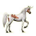 Licorne de selle Arabe Gris Clair