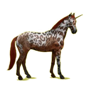 Licorne de selle Oldenbourg Bai