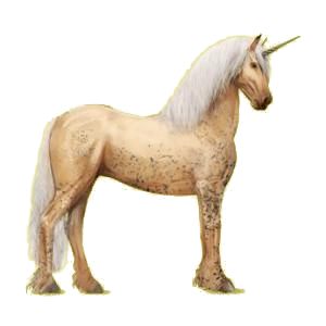 Licorne de selle Frison Noir