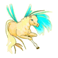Poney pégase Bai Brûlé