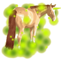 Poney licorne Alezan