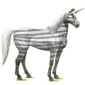 Licorne de selle Gris Clair