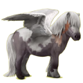 Poney pégase Shetland Alezan