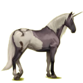 Licorne de selle Gris Clair