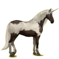 Licorne de selle Lipizzan Gris Clair