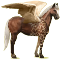 Pégase de selle Palomino Palomino