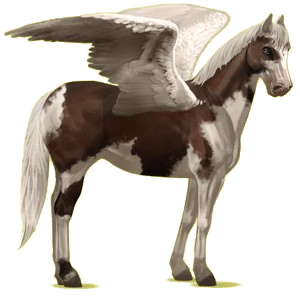 Pégase de selle Quarter Horse Palomino