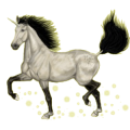 Licorne de selle Selle Français Gris Souris