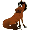 Licorne de selle Frison Noir
