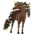 Licorne de selle Frison Noir