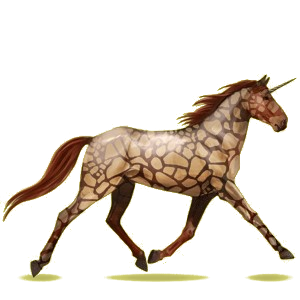 Licorne de selle Trotteur Américain Rouan