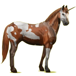 Licorne de selle Quarter Horse Alezan
