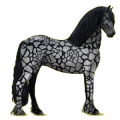 Cheval de selle Frison Noir