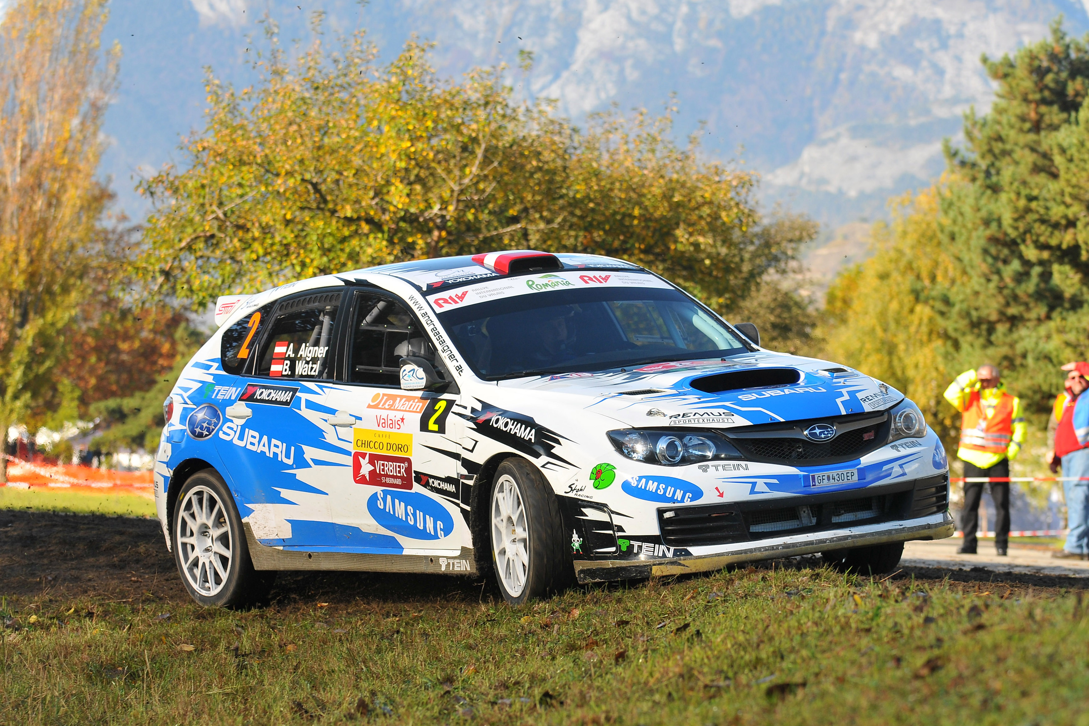 ERC Rallye Du Valais Day One Report Aigner Leads After Dramatic Start 