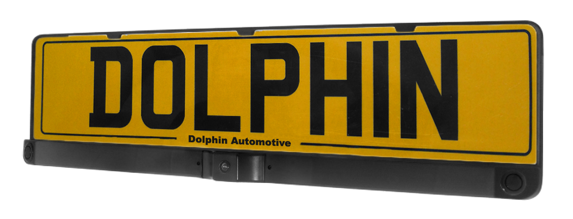 slanted view of numberplate parking sensors