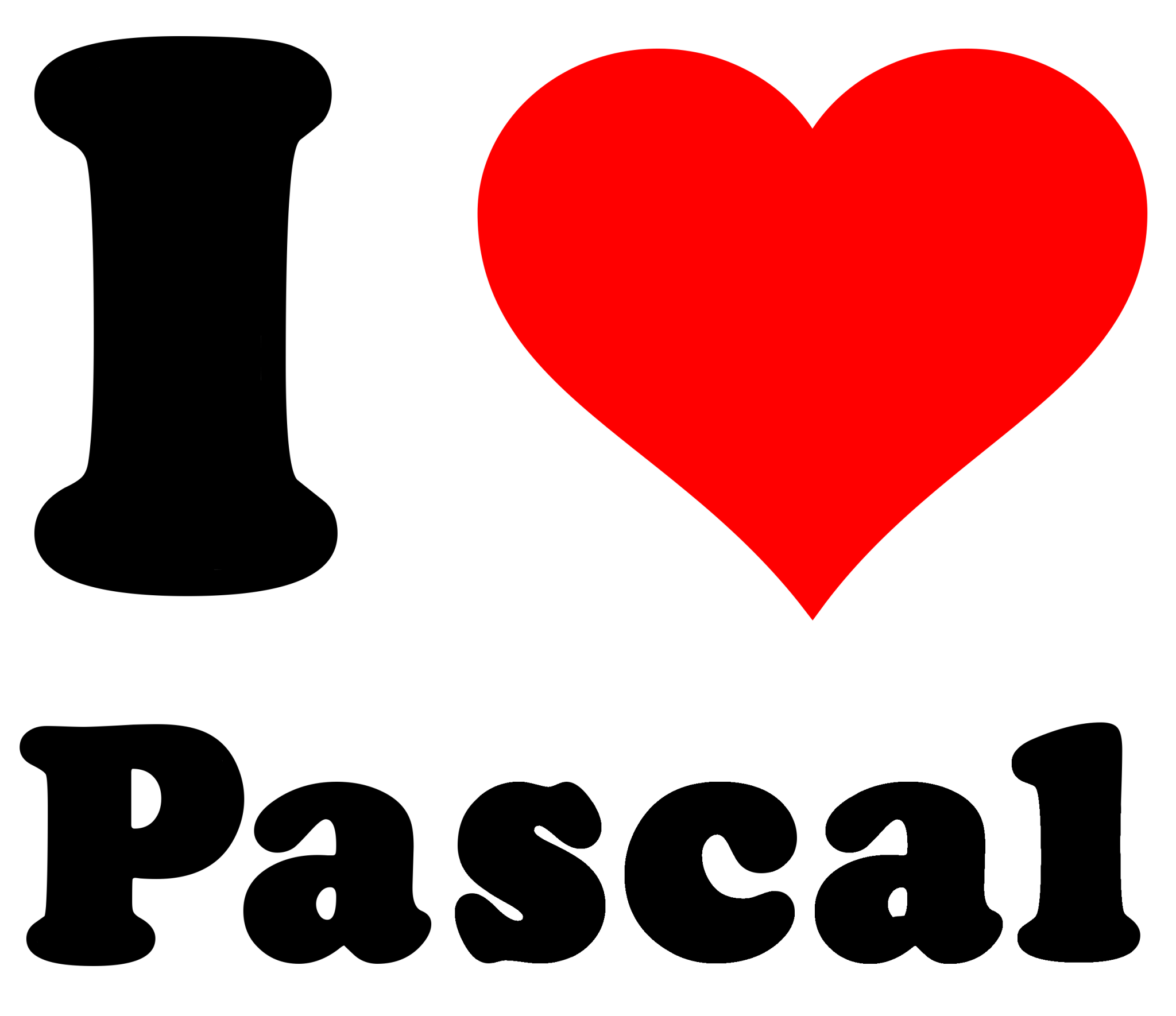 I Heart Pascal tee shirt design