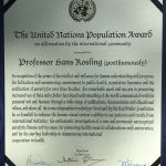 The U.N. Population Award 2017 is also to you