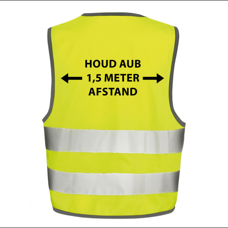 Houd Anderhalve Meter Afstand Corona Waarschuwing