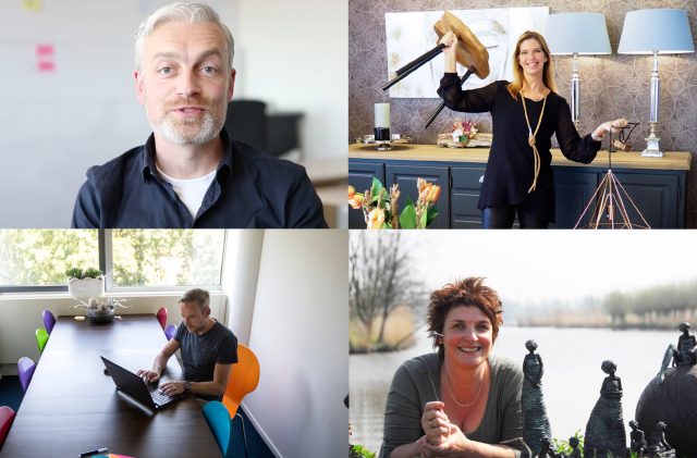 4 portraits of mijndomein clients users people
