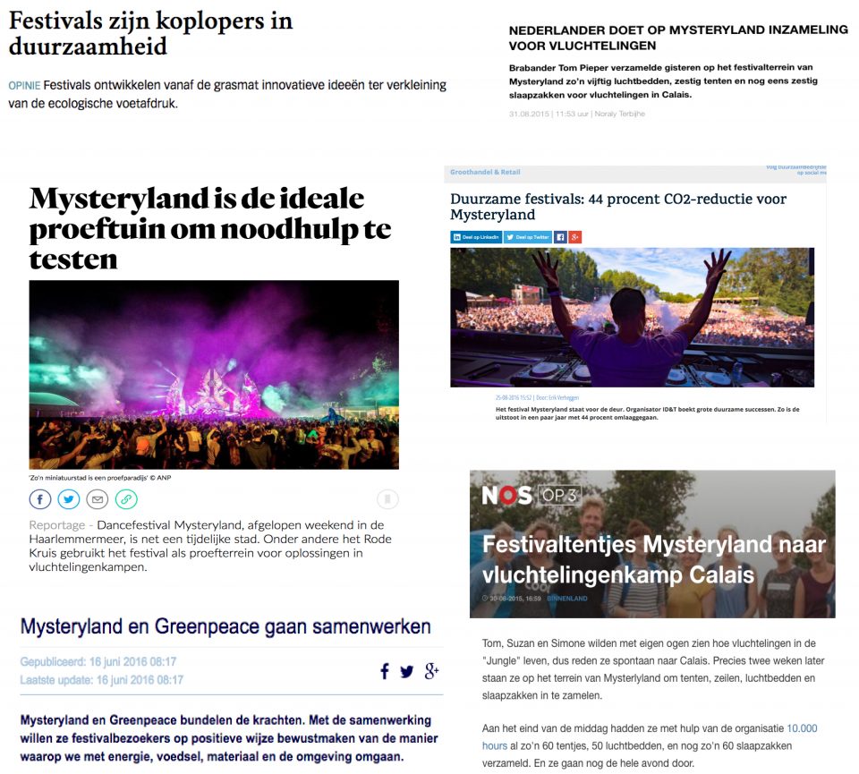 MVO en maatschappelijke betrokkenheid op Mysteryland