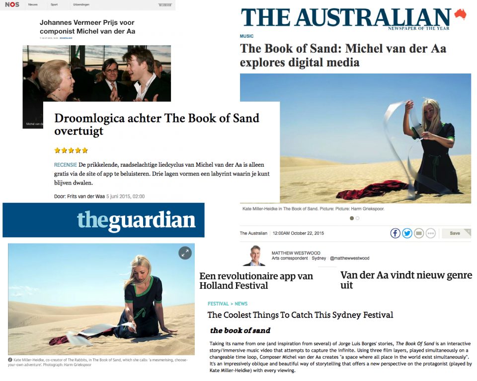 Book of sand in de media