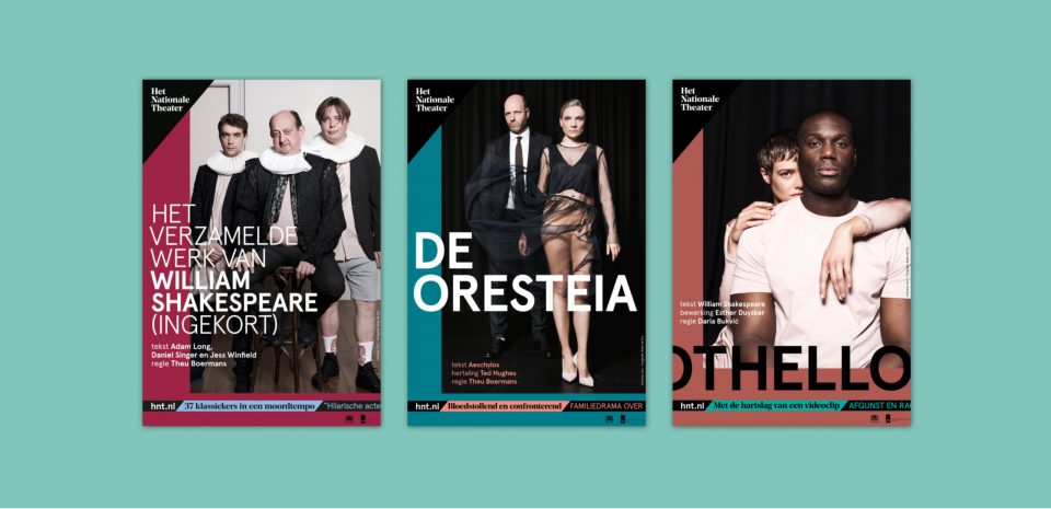 Posters, flyers en andere uitingen voor Het Nationale Theater HNT gemaakt door Grrr - Creative Digital Agency