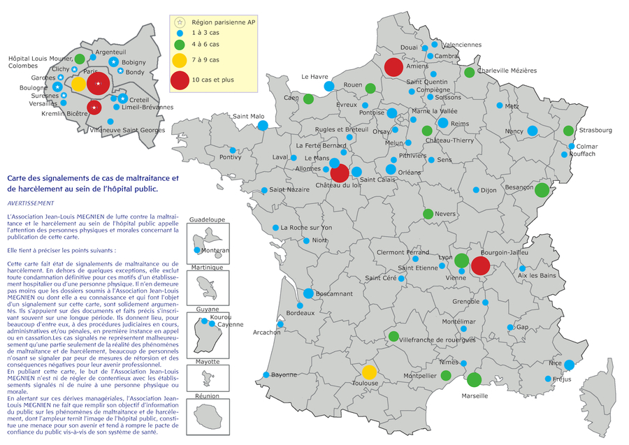 Carte hôpitaux Harcèlement / CNCR Feuille de route / IST CNS / Inca Carte hôpitaux Harcèlement / CNCR Feuille de route / IST CNS / Inca