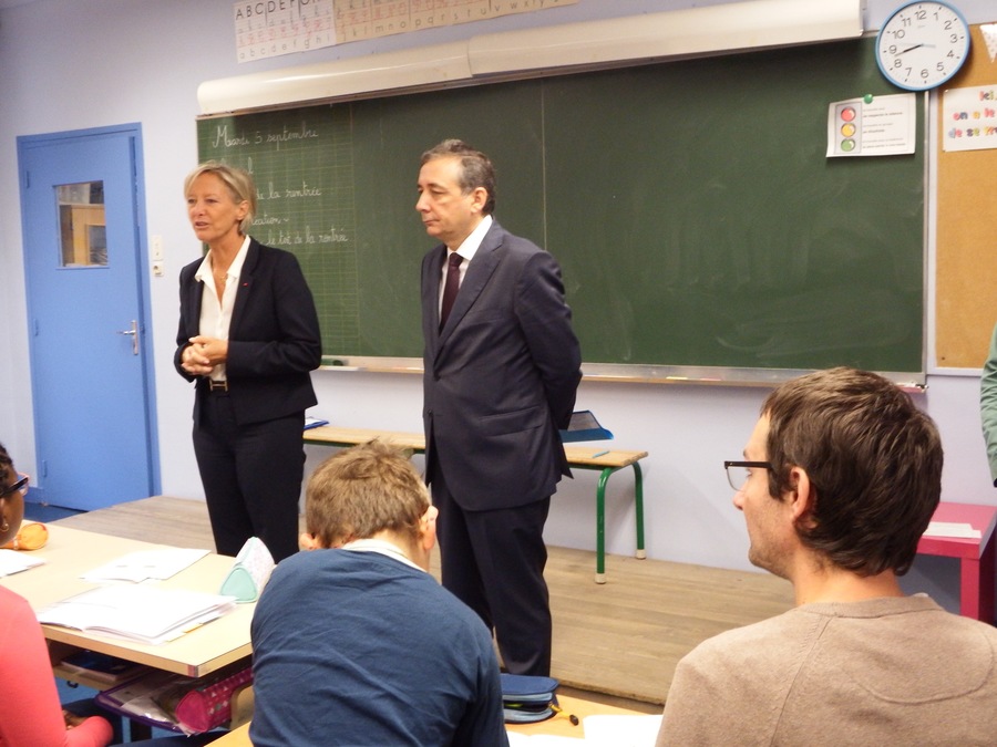 Sophie Cluzel et Gilles Pécout, recteur de l'académie de Paris - Droits réservés — Hospimedia Sophie Cluzel et Gilles Pécout, recteur de l'académie de Paris