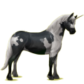 Einhorn-Pony Quarter Pony Palomino