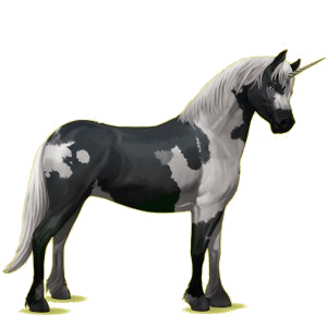 Einhorn-Pony Quarter Pony Palomino