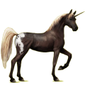 Einhorn-Reitpferd Rotbrauner