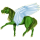 Pegasus-Reitpferd Argentinischer Criollo Rappe