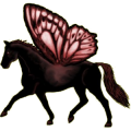 Pegasus-Reitpferd Araber Apfelschimmel
