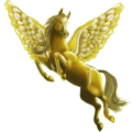 Pegasus-Reitpferd Araber Dunkelfuchs