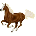Einhorn-Reitpferd Oldenburger Rotbrauner