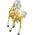 Einhorn-Pony Haflinger Fuchs mit heller Mähne
