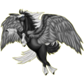 Pegasus-Reitpferd Orlow-Traber Apfelschimmel