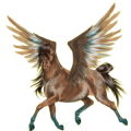 Pegasus-Reitpferd Andalusier Mausgrau
