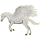 Pegasus-Reitpferd Araber Hellgrau