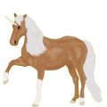 Einhorn-Pony Haflinger Palomino
