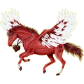 Pegasus-Reitpferd Andalusier Apfelschimmel