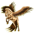 Pegasus-Reitpferd Lusitano Hellgrau