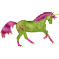 Einhorn-Reitpferd Araber Dunkelbrauner