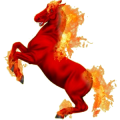 Reitpferd Don-Pferd Fuchs mit heller Mähne