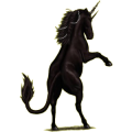 Einhorn-Reitpferd Hellgrau